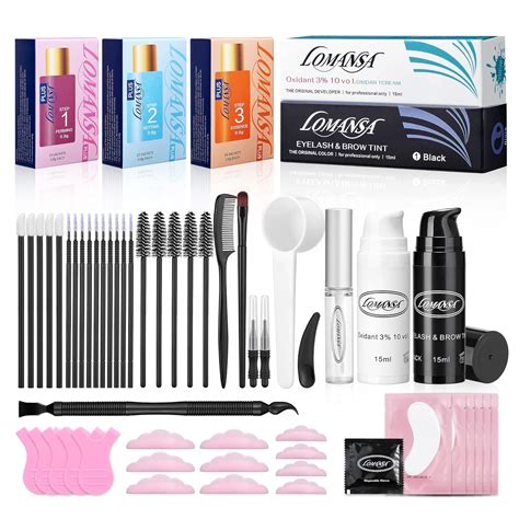 Lash Lift Kit With Black Color In Eyebrow And Eyelash Coloring Kit