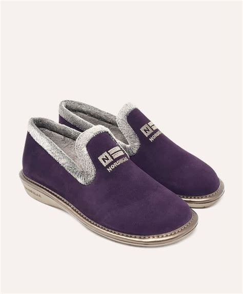 Zapatillas De Casa Mujer Afelpado Purpura