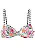 Venice Beach Floral Underwired Bikini Top LASCANA