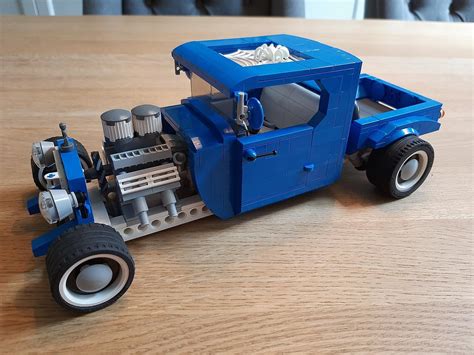 Lego Moc Custom Pickup Hot Rod By Tonybovkoon Rebrickable Build