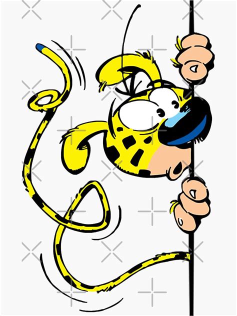 Lover Gift Marsupilami Retro Wave Sticker For Sale By Drpaigetromp