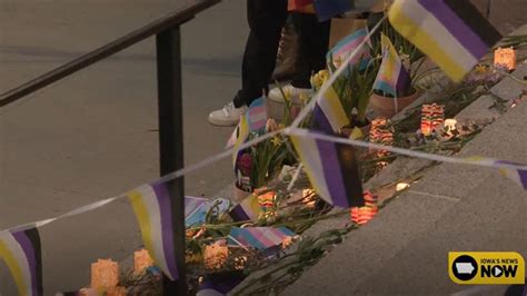 Vigil For Nex Emotions Run High In Iowa City After Death Of Non Binary