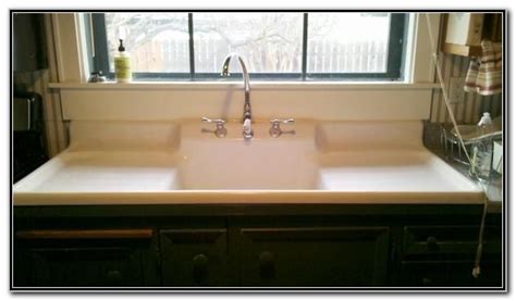 Farmhouse Sink With Drainboard And Backsplash - Sink And Faucets : Home ...