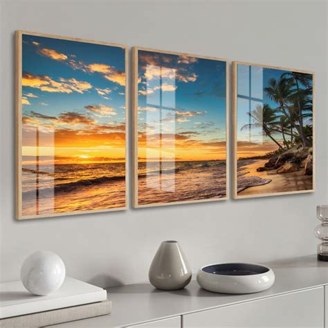 Quadro Decorativo Praia Mar Paisagem Para Sala Quarto Hall Elo