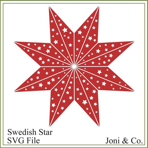 Christmas Svg, Swedish Christmas Star Svg, Christmas Star, Glass Block ...