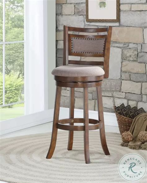 Aberdeen Dark Brown 29 Bar Stool Set Of 2 From New Classic Coleman