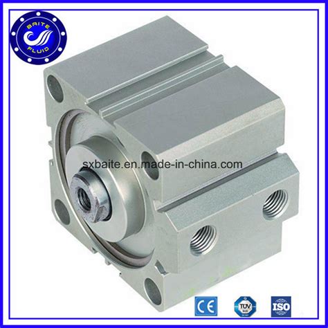 Compact Working Double Acting Smc Pneumatic Cylinder China Compact Pneumatic Cylinder And