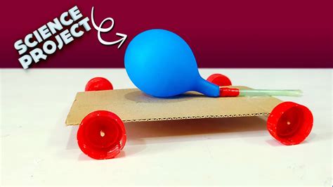 How To Make A Simple Balloon Powered Car Diy Air Powered Car