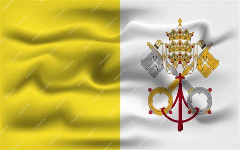 Premium Vector Realistic Vatican City Vector Flag Design