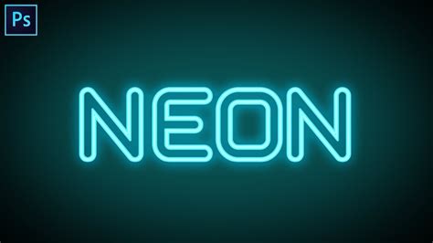 Cara Membuat Neon Text Effect Di Photoshop YouTube