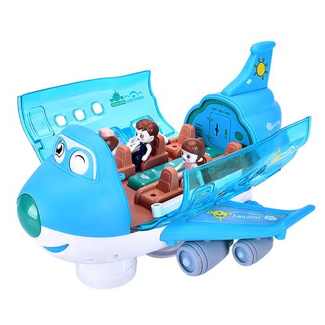 DUAONETS Rotating Stunt Airplane 360° Rotating Electric Toy Plane with Sound and Light for Girls ...