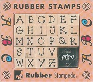 Amazon.com: Rubber Stampede Rubber Stamp Kit - Upper Case Alphabet