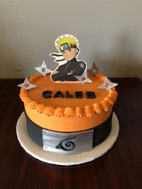 Naruto Anime Birthday Cake With Edible Image Adrienne And Co Bakery In