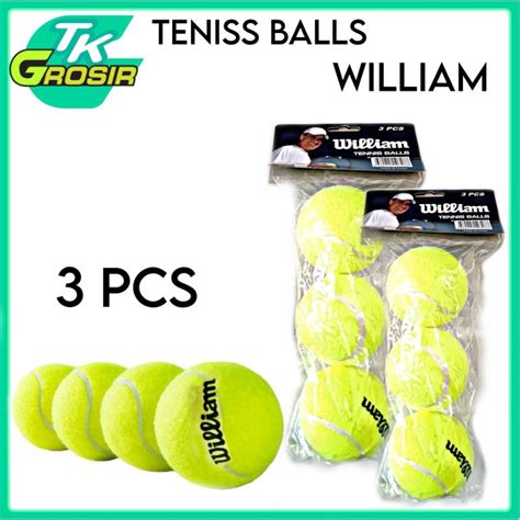 Jual 3 Pcs Bola Tennis Williamtennis Ballbola Kastibola Tenis Murah