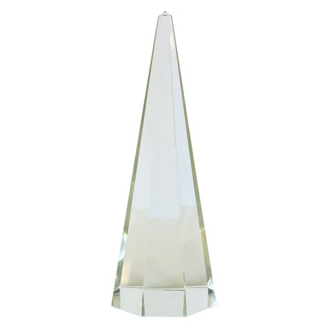 Clear Crystal Glass Obelisk At 1stdibs Obelisk For Sale Obelisk