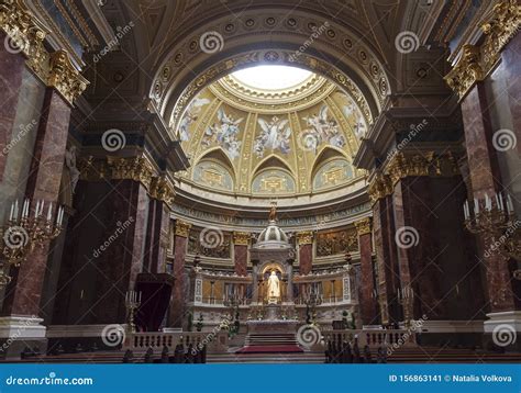 Altar Space in the Interior of St. Stephen`s Basilica Editorial Photo ...