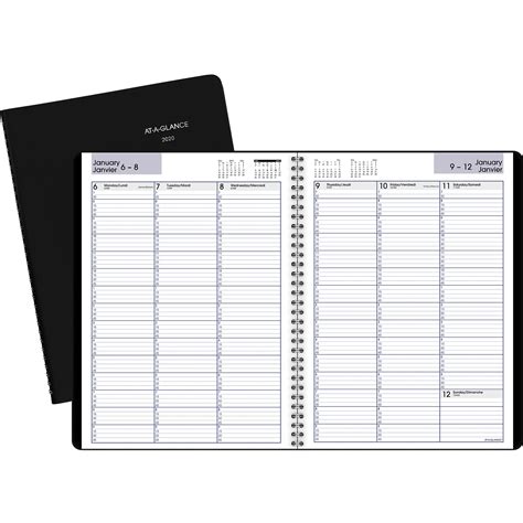 Dayminder Professional Weekly Planner 11 X 8 12 Black January