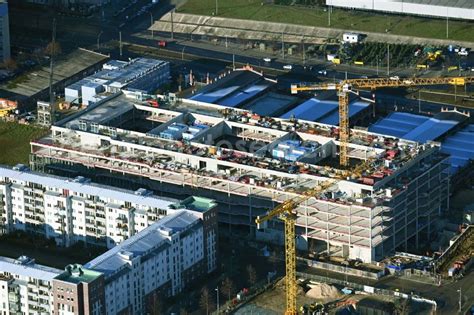 Berlin From Above Construction Site To Build A New Office And