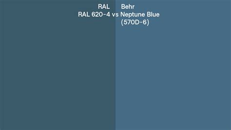 ral ral    behr neptune blue   side  side comparison