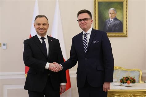 Zakończyło się spotkanie marszałka Sejmu Szymona Hołowni z prezydentem