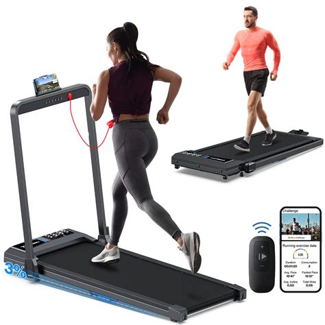 Walking Pad Under Desk Treadmill Voice Controlled Smart Treadmill Work