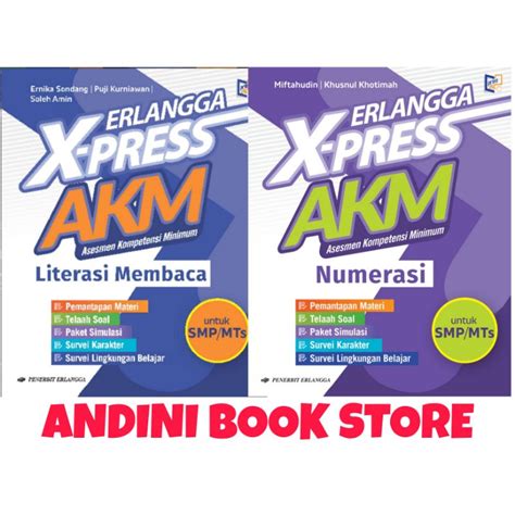 Jual Buku Erlangga X Press Akm Literasi Dan Numerasi Untuk Smp Mts