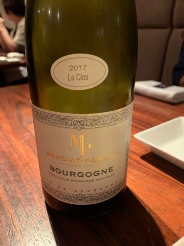 Manciat Poncet Bourgogne Le Clos Vivino US