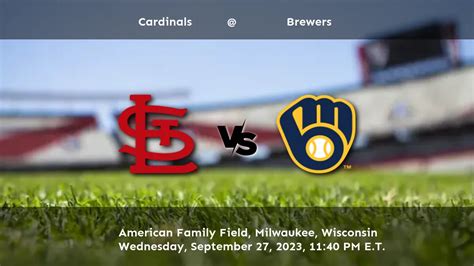 Brewers Vs Cardinals Predictions Picks And Odds September 27 2023