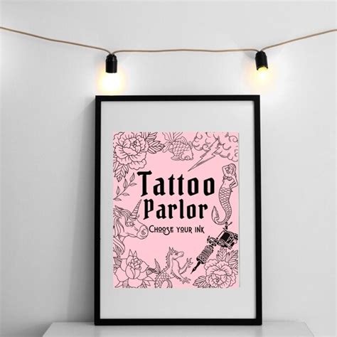 Tattoo Parlor Etsy