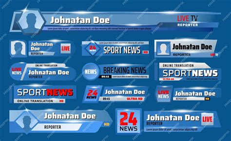 Premium Vector Breaking Sport News Television Header Tv Backdrops