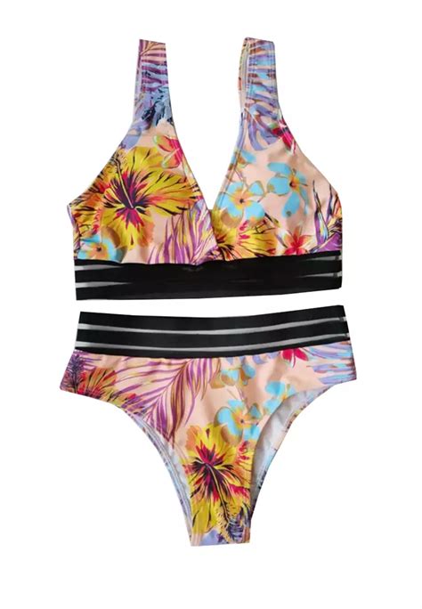 Buy Zitique Floral Bikini Swimsuit Online Zalora Philippines