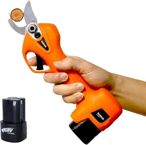 Kebtek Pruning Shears Battery Powered, Electric Pruning Shears with 2 ...