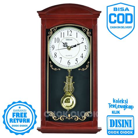 Jual Jam Dinding Bagus Minimalis Goldstone Gs Bandul Wall Clock