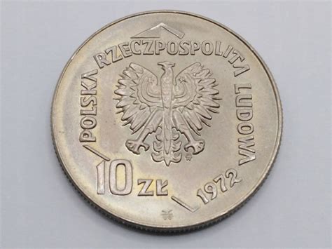 Moneta 10 złotych 1972 Polska 50 lat portu w Gdyni 13323673264