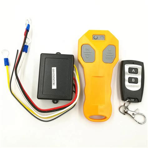 V Ft Wireless Winch Remote Control Set Kit With Key Fob For Jeep