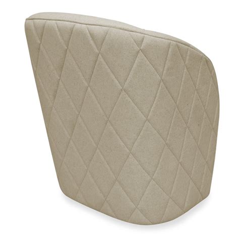 Poltrona Laura Base Giratória Linho Nude MadeiraMadeira