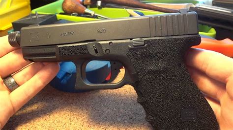 Glock 19 With My Lava Rock Stippling Youtube