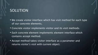 Visitor design pattern | PPT