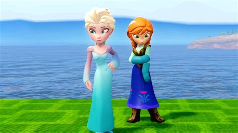 Moving Deck Elsa And Anna Toys Frozen Elsa Challenges Anna To Moto Race Infinity Disney