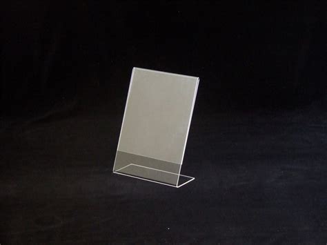 A4 Single Menu Holder Acrylic Perspex Holds Single Page Display Stand