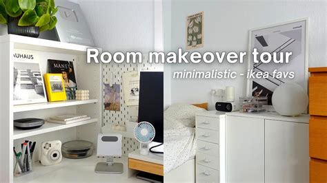 Room Makeover Tour Ikea Favorites Desk Setup Minimalistic Aesthetic