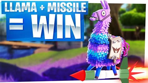 The Legendary Loot Llama New Guided Missile WIN Fortnite Battle