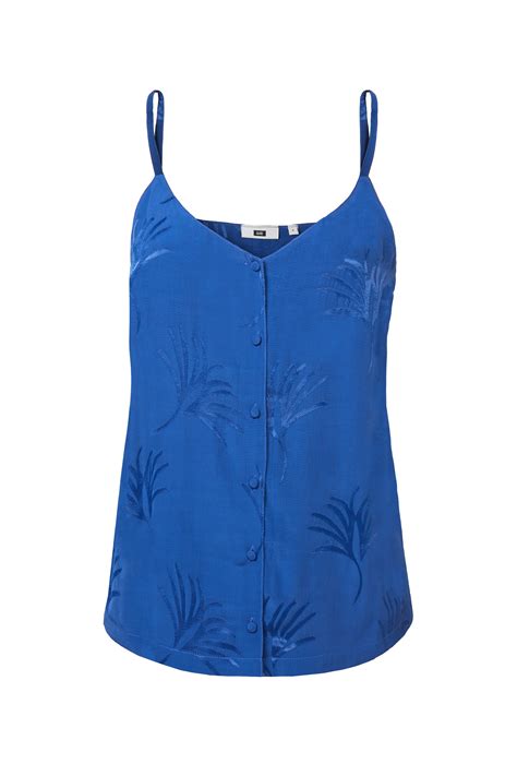 Dames Singlet Met Blad Dessin Wefashionnl