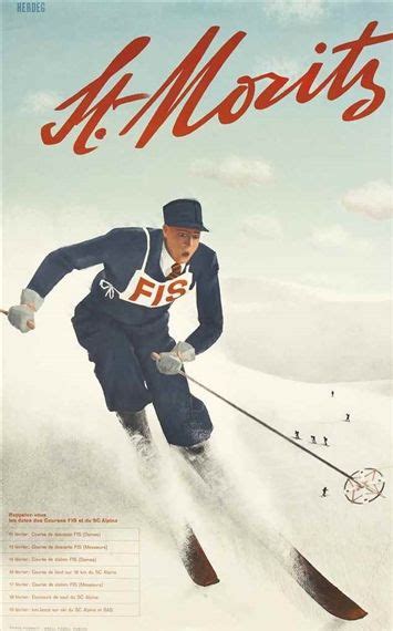 ST MORITZ Vintage Posters Poster