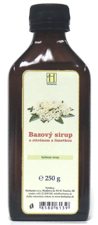 Bazov Sirup S Citr Nom A Limetkou Herbarius Sk