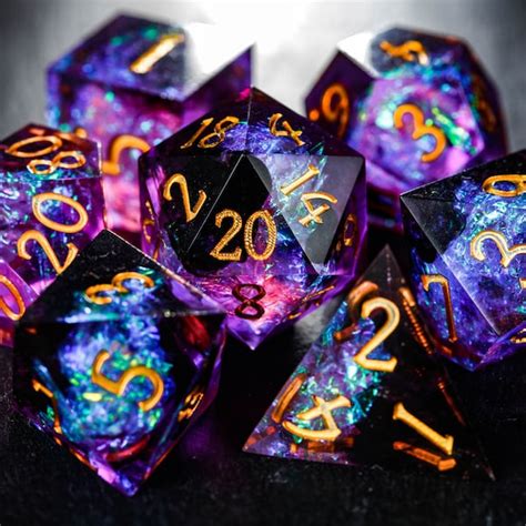 Purple Dice Set - Etsy