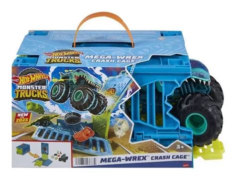 Hot Wheels Monster Trucks Mega Wrex Caixa De Choques Mattel Parcelamento Sem Juros