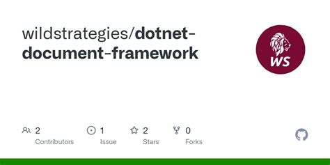 github wildstrategiesdotnet document framework