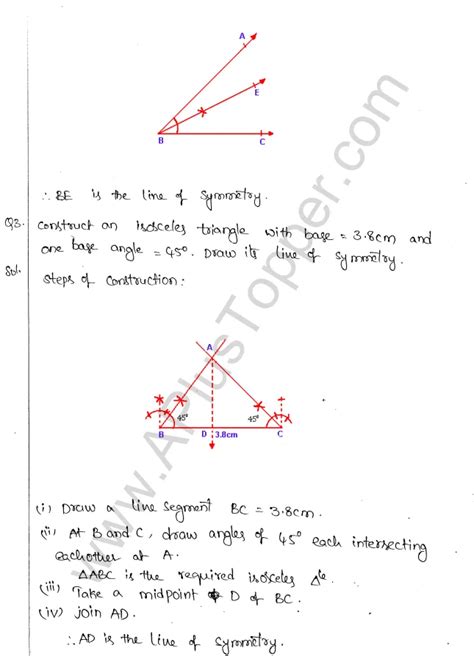 Ml Aggarwal Icse Solutions For Class Maths Chapter Symmetry Artofit