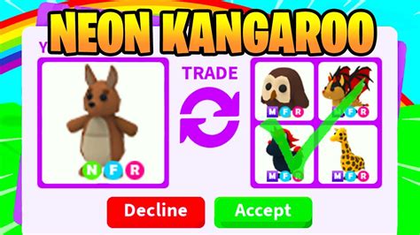 What People Trade For Neon Kangaroo In Adopt Me Youtube